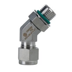 Mid - Lok N6802 SSC68021010 45 - deg Elbow, 5/8 - in Tube x 5/8 - in Male Adjustable ORB - GetHydraulics.com