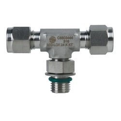 Mid - Lok N6803 SSC6803444 Branch Tee, 1/4 - in Tube x 1/4 - in Tube x 1/4 - in Male Adjustable ORB - GetHydraulics.com