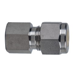 Mid - Lok¬™ Mid - Lok SSC240564 Female Pipe Adapter, 3/8 - in Tube x 1/4 - in Female NPT, Stainless Steel - GetHydraulics.com