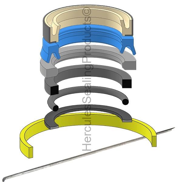 NH-85804740 New Holland Hydraulic Cylinder Seal Kit 40 _ 80 mm - Union Hydraulics