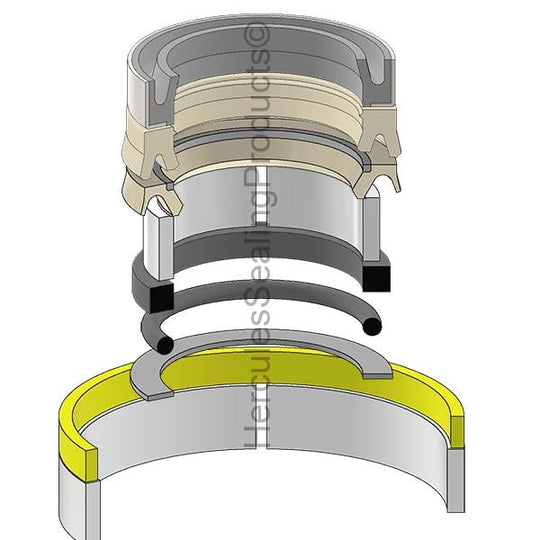 NH-87428628 New Holland Hydraulic Cylinder Seal Kit 2 _ 90 mm - Union Hydraulics