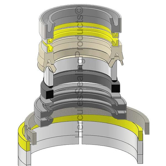 NH-87428633 New Holland Hydraulic Cylinder Seal Kit 2 _ 130 mm - Union Hydraulics
