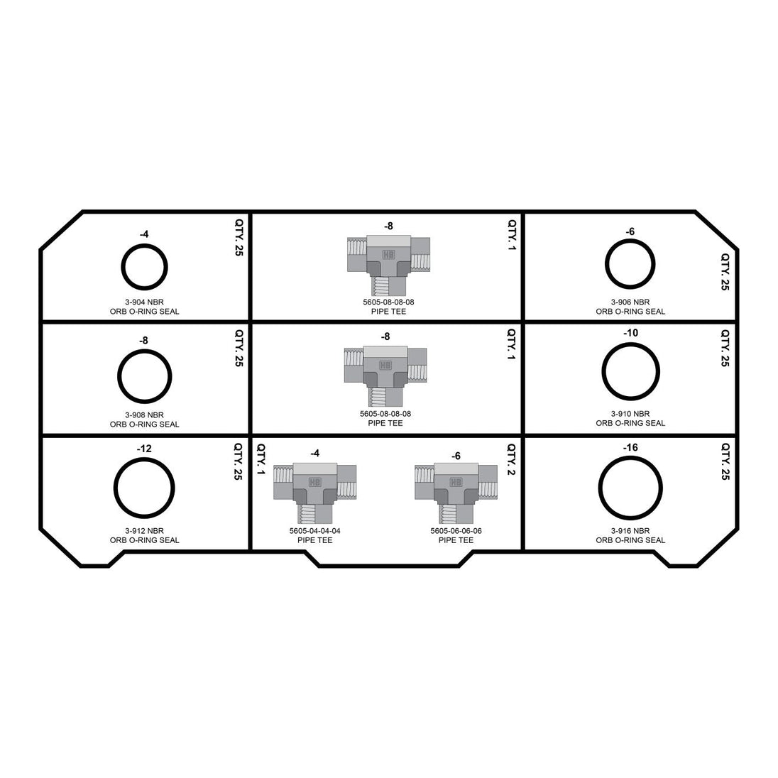 NPT Fittings Tower - GetHydraulics