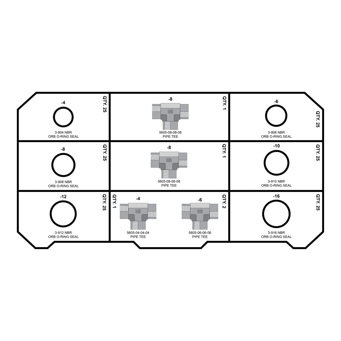 NPT Fittings Tower - GetHydraulics