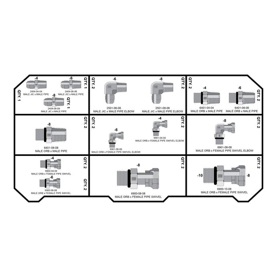 NPT Fittings Tower - GetHydraulics