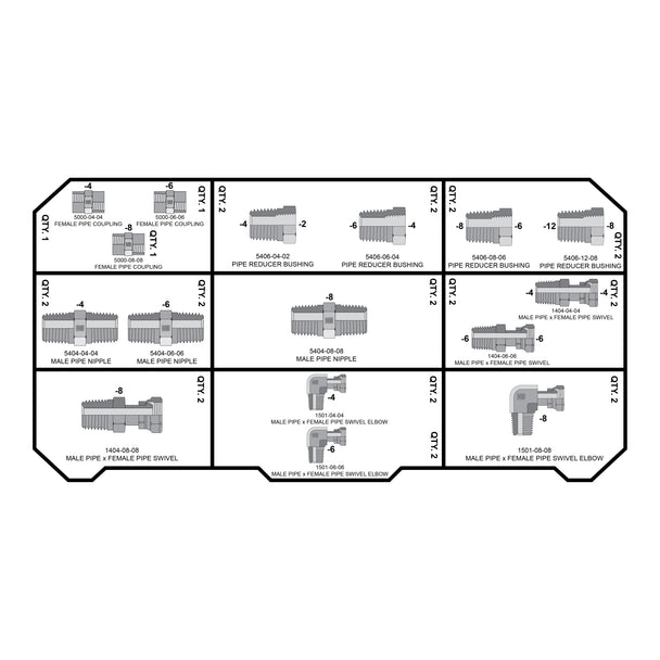 NPT - NPT FITTING PACK - GetHydraulics