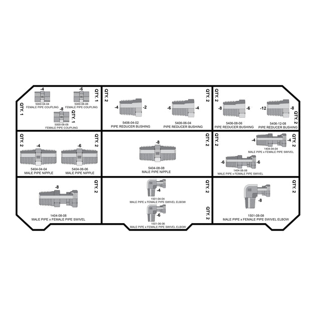 NPT - NPT FITTING PACK - GetHydraulics.com