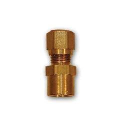 NT66 - 64 Adapter, 3/8 in Tube OD x 1/4 in FNPT, Brass - GetHydraulics.com