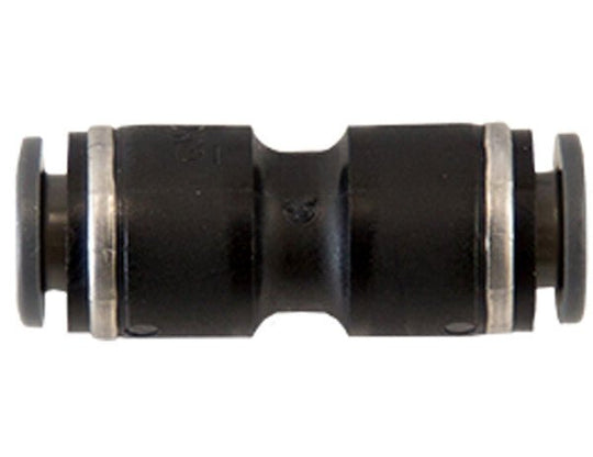 NUC0P25 Brass/Poly DOT Push - In Union Connector 1/4 Inch Tube O.D. - GetHydraulics