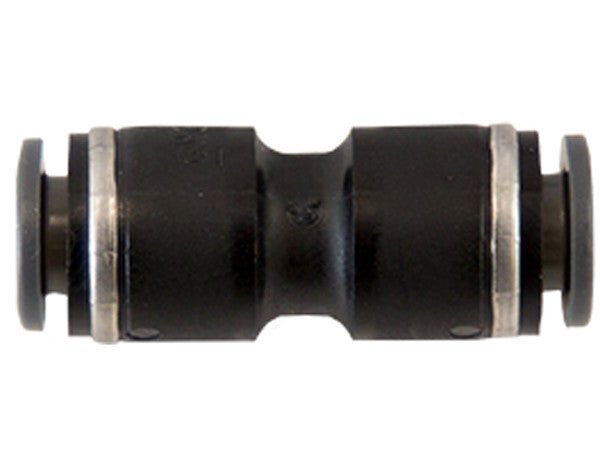 NUC0P625 Brass/Poly DOT Push - In Union Connector 5/8 Inch Tube O.D. - GetHydraulics