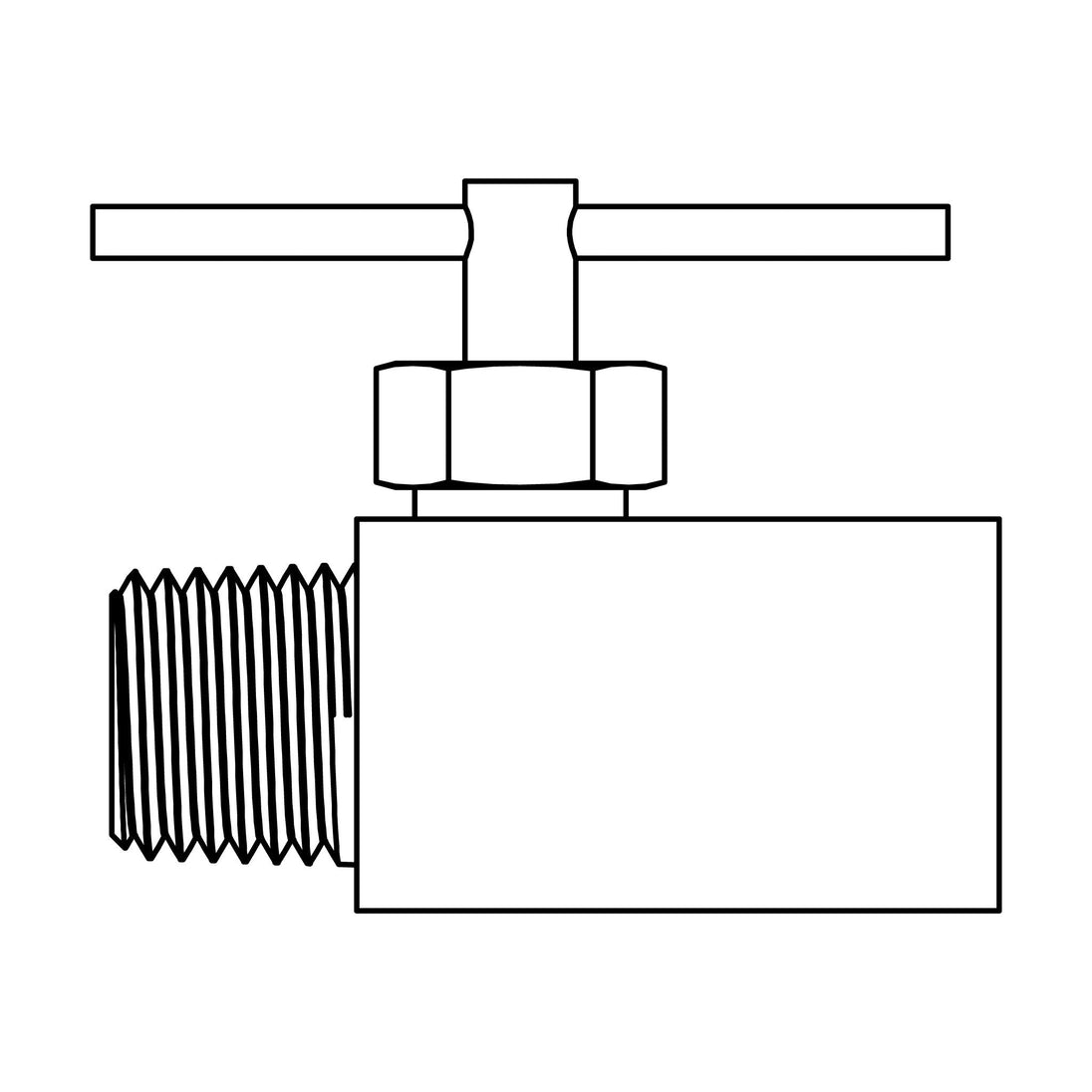 NV108 - 04 - 04 Pipe to Pipe, Brass Needle Valve - GetHydraulics.com
