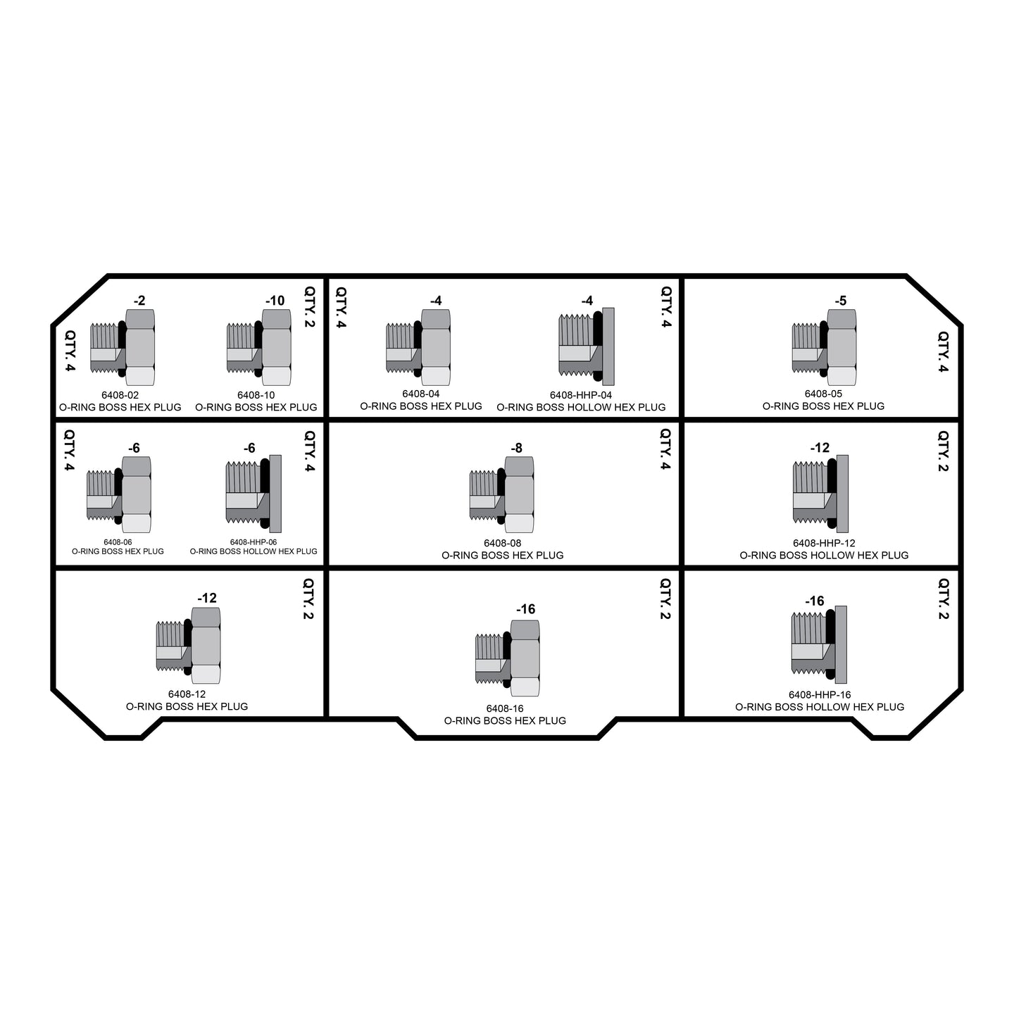 ORB PLUGS FITTING PACK - GetHydraulics