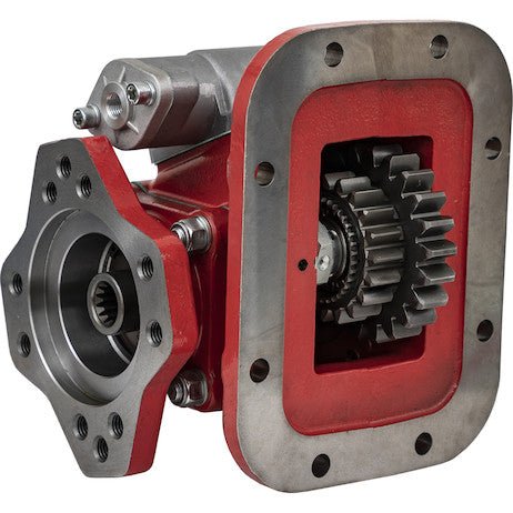 P2000XCN011RA PTO, 8 Bolt, High ratio, Direct mount, Air shift, rotatable mounting flange, 7/8 - 13 T splined shaft, Forward position - GetHydraulics