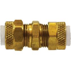 Poly - Flo¬® 20245 Union, 1/2 in Tube OD x 1/2 in Tube OD, Brass - GetHydraulics.com