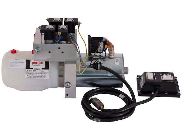 PU3593LRV 4 - Way/3 - Way DC Power Unit - Electric Controls Vertical 0.75 Gallon Reservoir - GetHydraulics