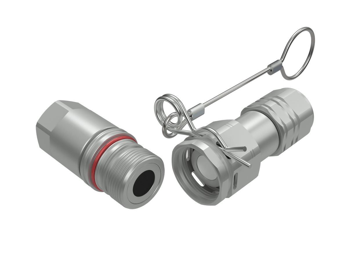 PVT4 - SL - 22 - 20N - SAE DNP Americas Hydraulic Quick Disconnect Nipple - GetHydraulics.com