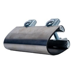 R60250 2 - Bolt Patch Clamp, 2 - 1/2 in, 301 Stainless Steel, 6 - in L - GetHydraulics.com