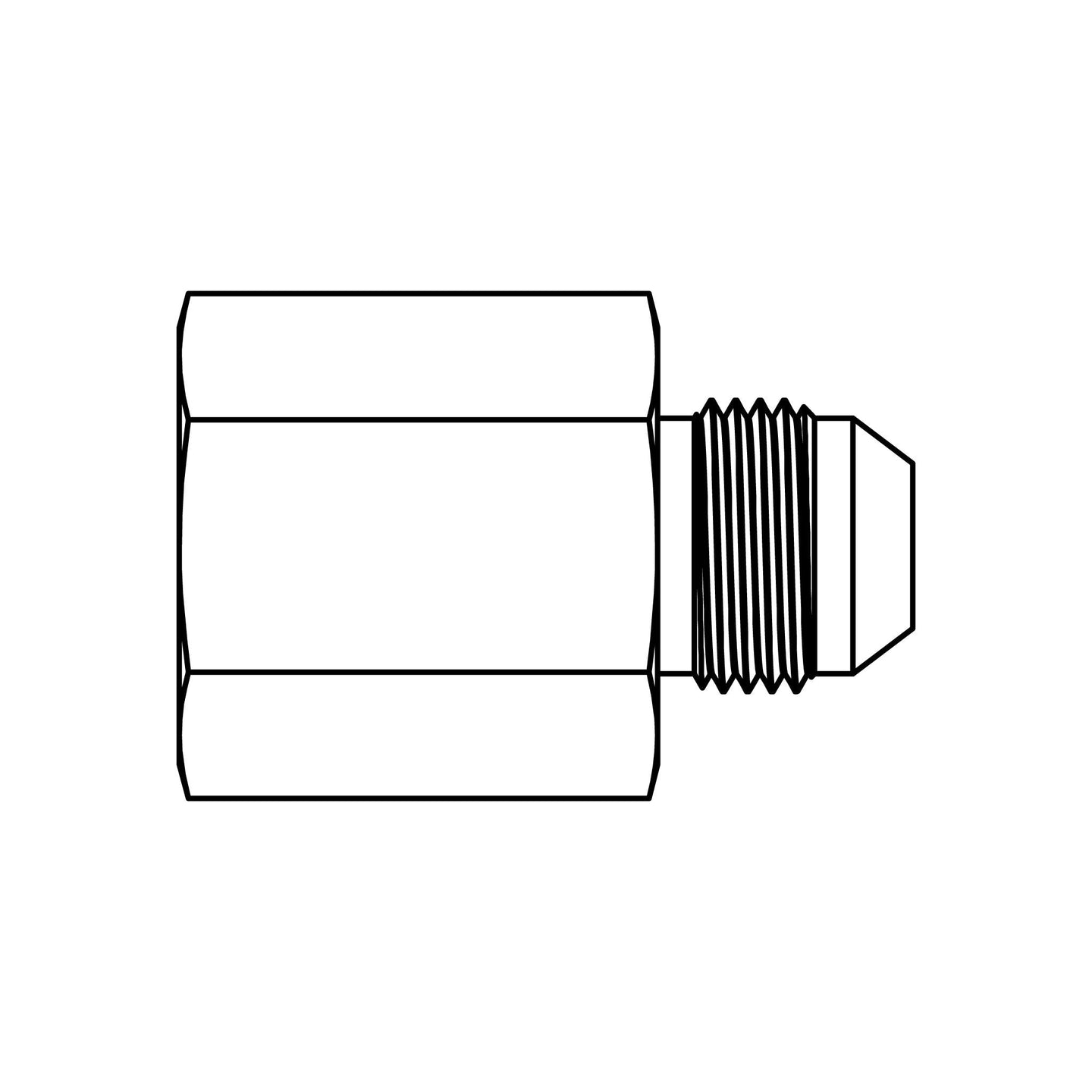 RST2406 - 06 - 06 - R.000 Restricted JIC Reducer/Expander - GetHydraulics.com
