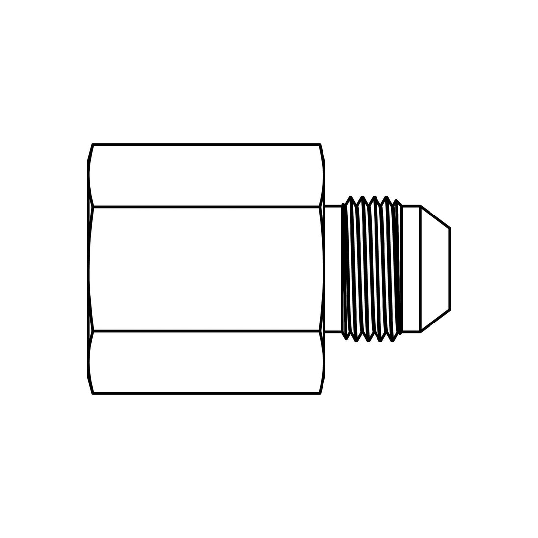 RST2406 - 06 - 06 - R.031 Restricted JIC Reducer/Expander - GetHydraulics.com