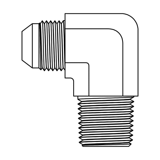 RST2501 - 08 - 06 - R.000 Restricted JIC to Pipe Elbow 90 - GetHydraulics.com