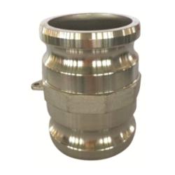 SA - 3040 - SS Cam and Groove Spool Adapter, 3 in Male Adapter x 4 in Male Adapter, Stainless Steel - GetHydraulics.com