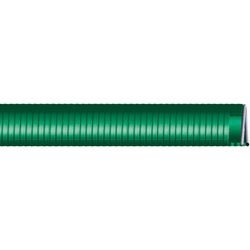 SATO - 600 Water Suction Hose, 6 in Nominal, 100 ft L, Smooth Green PVC Tube, Saturn Olive Green - GetHydraulics.com