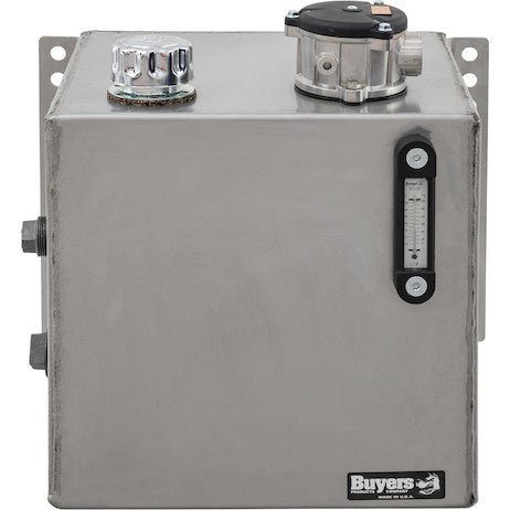 SMR15SSF25 15 Gallon Stainless Steel Bulkhead Hydraulic Reservoir With 25 Micron Filter - GetHydraulics