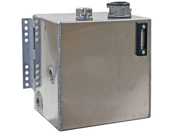 SMR25AF10 25 Gallon Side Mount Aluminum Hydraulic Reservoir With 10 Micron Filter - GetHydraulics