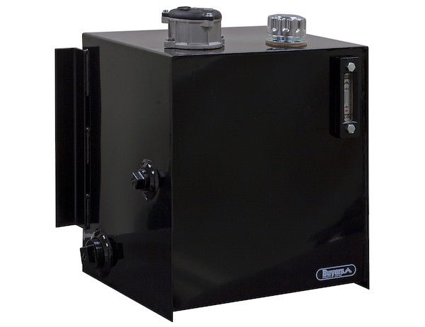 SMR25SF10 25 Gallon Side Mount Steel Hydraulic Reservoir With 10 Micron Filter - GetHydraulics