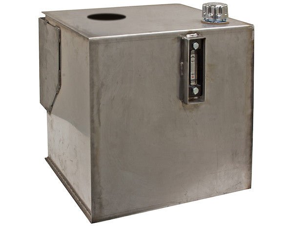 SMR30SS25 30 Gallon Stainless Steel Bulkhead Hydraulic Reservoir With 25 Micron Filter - GetHydraulics