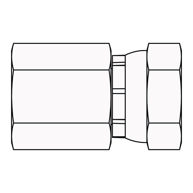 SS - 1405 - 04 - 04 - FG Pipe to Pipe Swivel - GetHydraulics.com