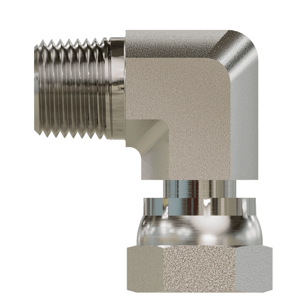 SS - 1501 - 04 - 06 - FG Pipe to Pipe Swivel Elbow 90 - GetHydraulics.com