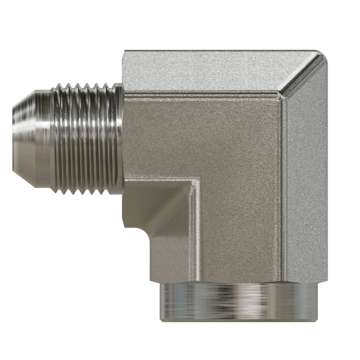 SS - 2502 - 06 - 06 - FG JIC to Pipe Elbow 90 - GetHydraulics.com