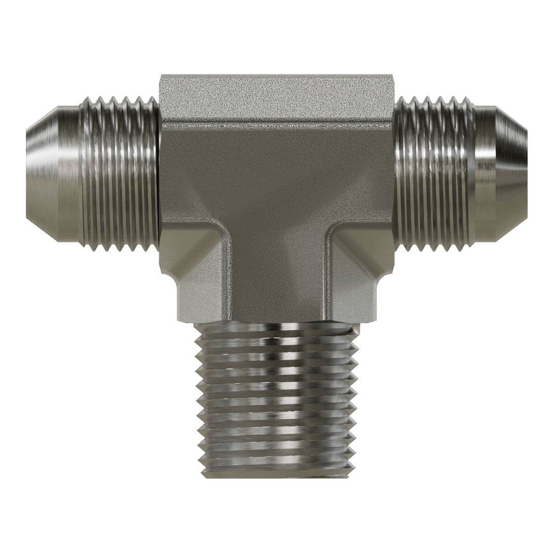 SS - 2601 - 24 - 24 - 24 - FG JIC to Pipe Branch Tee - GetHydraulics.com