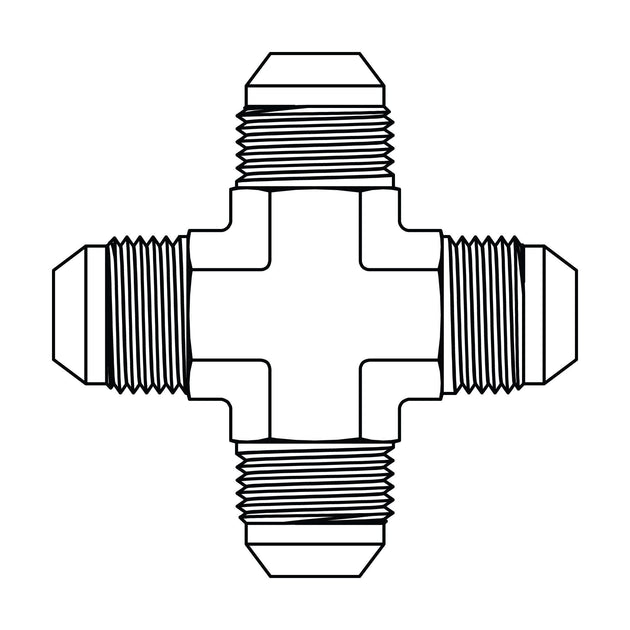 SS - 2650 - 04 - 04 - 04 - 04 - FG JIC Union Cross - GetHydraulics.com