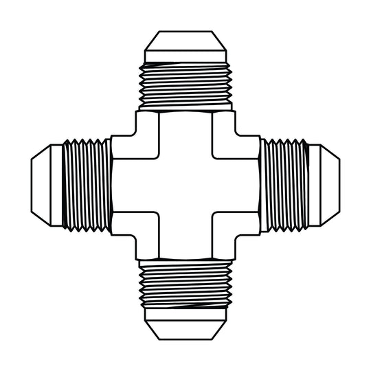 SS - 2650 - 08 - 08 - 08 - 08 - FG JIC Union Cross - GetHydraulics.com