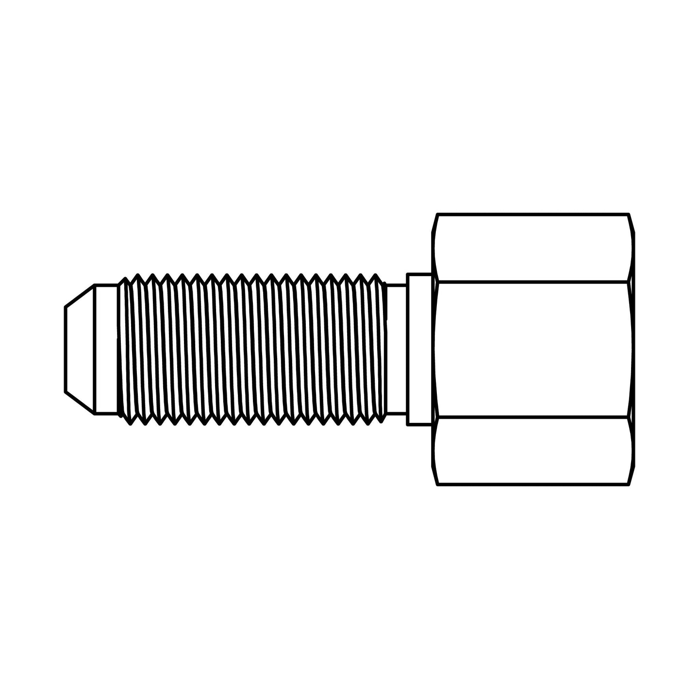 SS - 2705 - 08 - 06 - FG JIC to Pipe Bulkhead - GetHydraulics.com