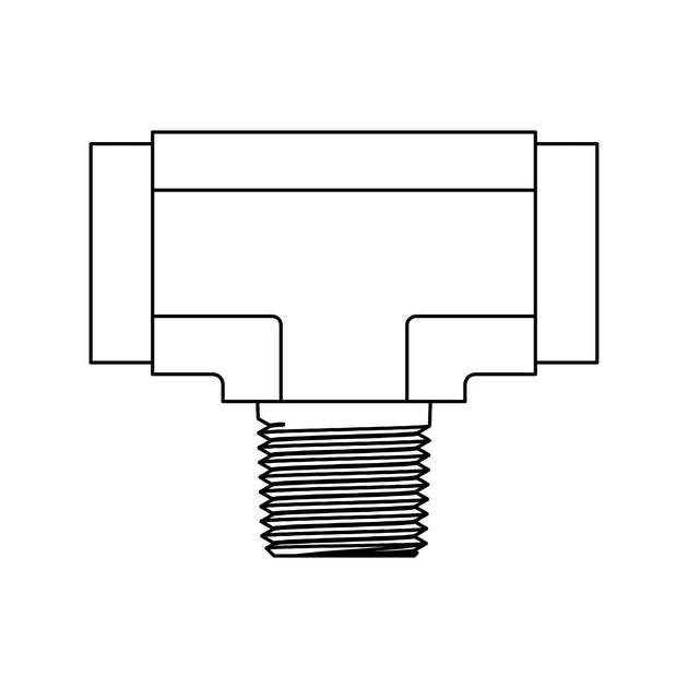 SS - 5604 - 06 - 06 - 06 - FG Branch Pipe Tee - GetHydraulics.com
