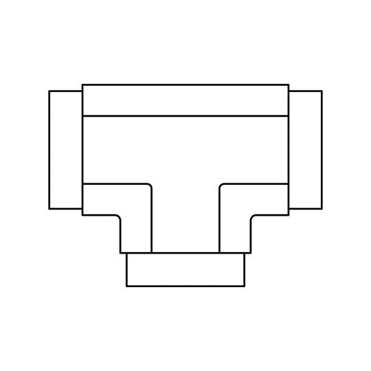 SS - 5605 - 16 - 16 - 16 - FG Pipe Tee - GetHydraulics.com