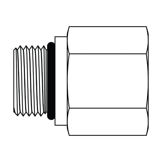 SS - 6410 - 10 - 06 - FG O-Ring to O-Ring Reducer/Expander/Extender - GetHydraulics.com
