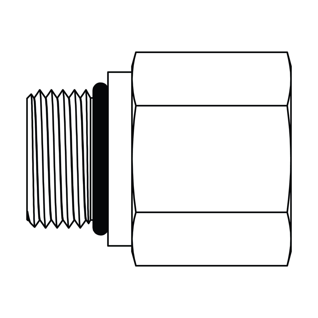 SS - 6410 - 12 - 16 - FG O-Ring to O-Ring Reducer/Expander/Extender - GetHydraulics.com