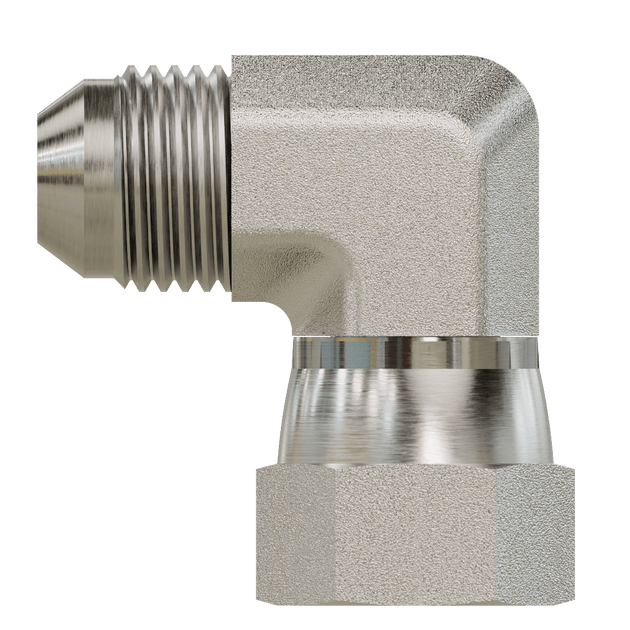 SS - 6500 - 08 - 08 - FG JIC Swivel Elbow 90 - GetHydraulics.com