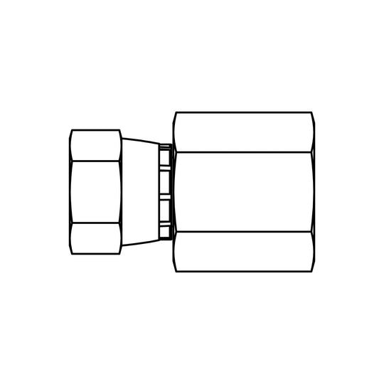SS - 6506 - 04 - 04 - FG JIC Swivel to Pipe - GetHydraulics.com