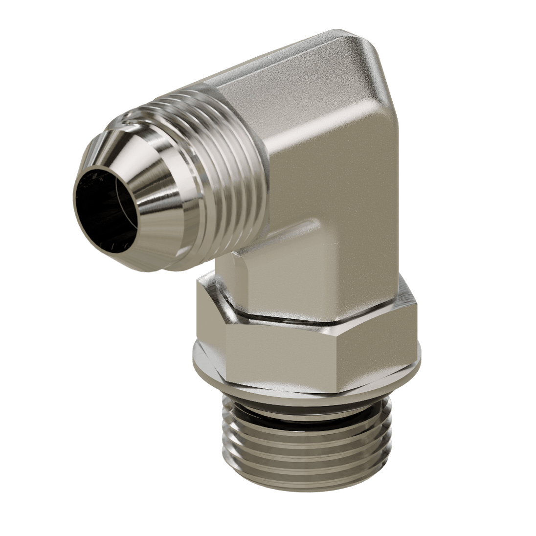 SS - 6801 - 08 - 08 - FG JIC to O - Ring Elbow 90° - GetHydraulics