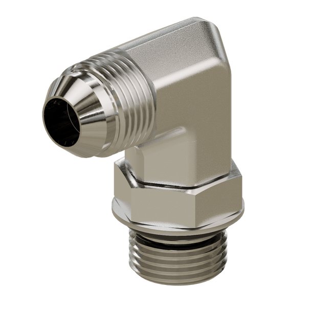 SS - 6801 - 08 - 08 - FG JIC to O - Ring Elbow 90° - GetHydraulics