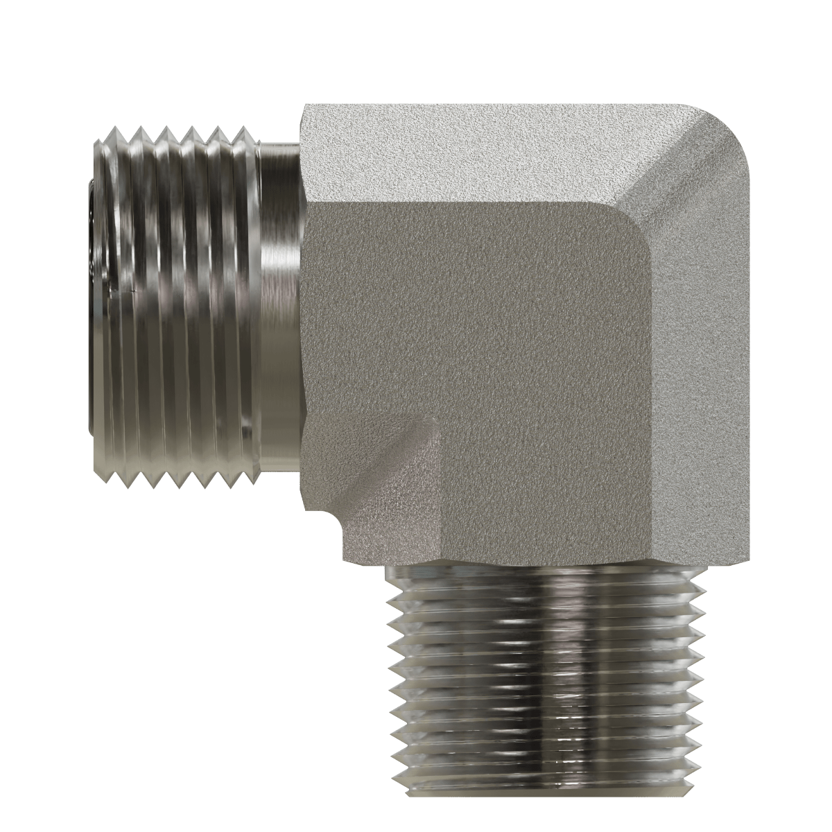 SS - FF2501 - 08 - 06 - FG ORFS to Pipe Elbow 90° - GetHydraulics