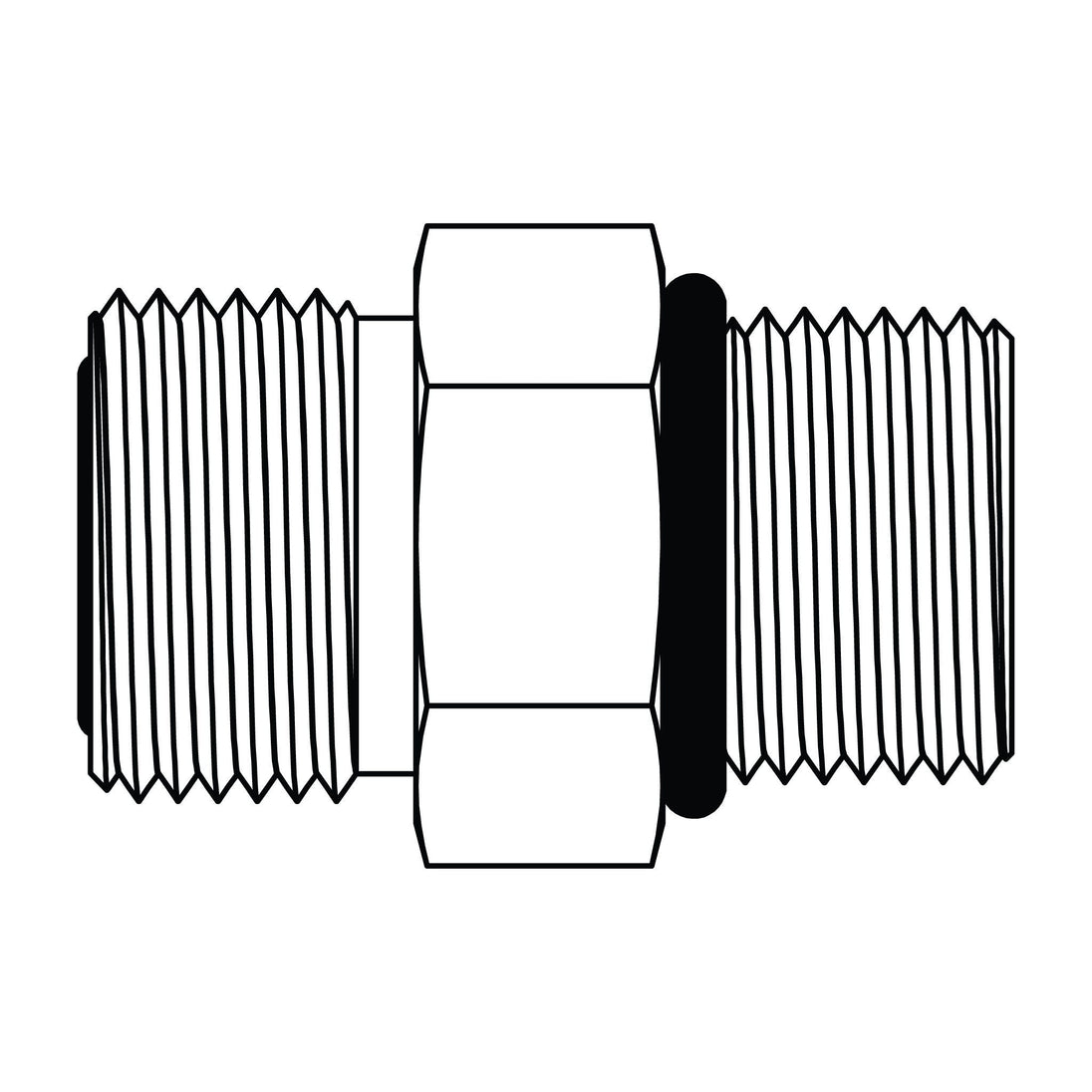 SS - FF6400 - 04 - 04 - FG ORFS to O - Ring - GetHydraulics