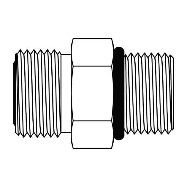 SS - FF6400 - 06 - 10 - FG ORFS to O-Ring - GetHydraulics.com