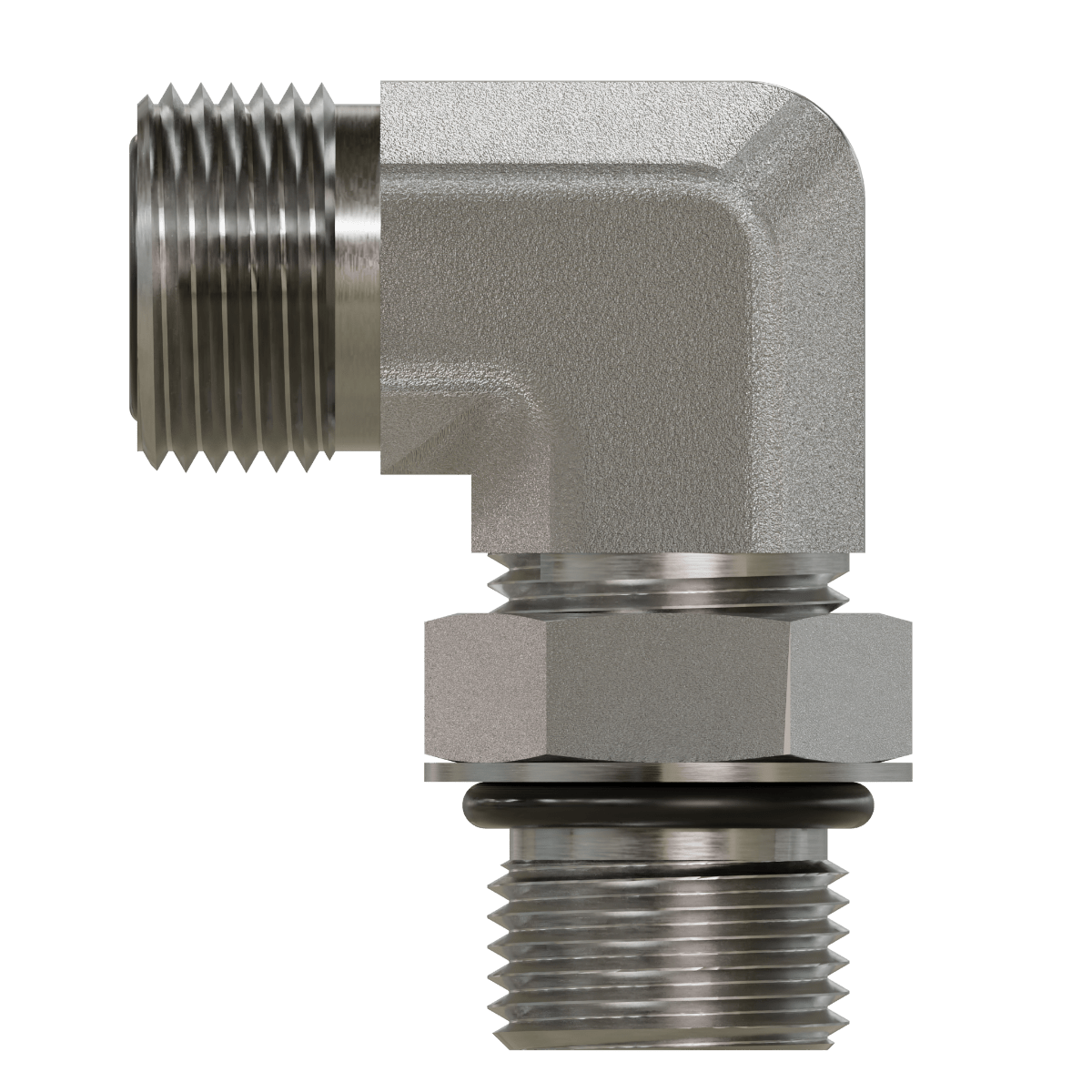 SS - FF6801 - 06 - 08 - FG ORFS to O - Ring Elbow 90° - GetHydraulics