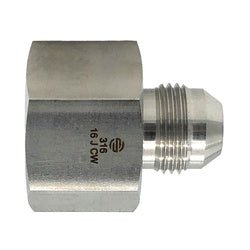 SS2406 - 20 - 12 Reducer, 1 - 14 - in Female JIC x 3/4 - in Male JIC, 316 Stainless Steel - GetHydraulics.com